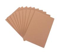 PHENOFICE 10 Unidades Cuaderno y Estudiantes A5 de Papel Kraft sin Líneas para