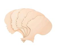 PHENOFICE 10piezas Figura De Madera Rostro Femenino Africano Recorte De Madera Sin Terminar Para Manualidades Recorte De Para Diy Decoración De Para Colecciones