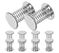 PHENOFICE 12 Piezas Bases Metálicas de Resorte Adhesivas para Juguetes DIY Soportes Oscilantes para Muñecas y Decoración Escritorios y Salpicaderos