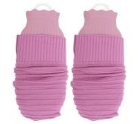 PHENOFICE 2 bolsas de agua caliente de silicona para calentar las manos, con funda de punto, portátiles, para mujeres, compresas frías y calientes, para el cuerpo y los pies.