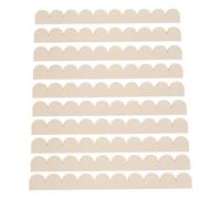 PHENOFICE 20 Piezas de Molduras de Madera sin Terminar Beige para Borde de Puerta y Decoración de Pared, Duraderas y Creativas para Manualidades y Actividades Padres E Hijos