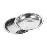 PHENOFICE 2piezas Bandejas de Pesaje para Joyas de Acero Inoxidable Resistentes Superficie Lisa para Básculas Digitales y Uso Multipropósito Cocina y Joyería