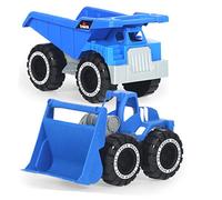 PHENOFICE 3 Vehículos De Construcción De Juguete Excavadoras Camiones Areneros De Playa Ingeniería Herramientas Juguetes para Vehículos Color Azul