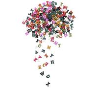 PHENOFICE 300 Piezas Carta de educación temprana pieza de madera juguetes de aprendizaje para pequeños Cartas de alfabeto adornos de letras