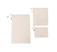 PHENOFICE 3piezas Bolsa De Compras De Algodón para Harina Organizador De Harina Hogar Bolsa De Almacenamiento Cordón para Uso Diario