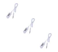 PHENOFICE 3piezas Hub Multipuerto USB Línea De Extensión De Cargador Multifuncional Compacto y Portátil para Aplicaciones De Escritorio y Notebook Color