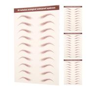 PHENOFICE 4 Hojas de Pegatinas Fáciles de Aplicar de Cejas Realistas Impermeables Tecnología de Transferencia de Agua y Resistentes al Sudor para Mujeres