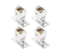 PHENOFICE 4 Piezas de Cerradura para Cortinas Romanas Polea, Accesorio de Cordón de Poliéster y Metal, Bloqueo Compacto para Persianas del Hogar, Apto para Estudios, Oficinas y Apartamentos