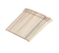 PHENOFICE 50 piezas Unidades Espátulas de Madera para Depilación Desechables Palitos Aplicadores para Cera Corporal Material Natural sin Irritación Uso Profesional y Doméstico