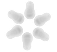 PHENOFICE 6 Piezas Tapones de Silicona Minimizan y Evitan Acumulación de Cerumen en Forma de Calabaza para Estetoscopio Color Marfil para Procedimientos Clínicos
