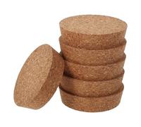 PHENOFICE 6 Tapones de Madera para Macetas Hidropónicas y Jarrones de Vidrio Diseño Único, Forma Redonda Lisa y Sello Hermético para Oficina o Bodas