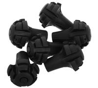 PHENOFICE 6piezas Sustitutos de Extremos para Bastones de Senderismo Suela Antideslizante de Goma para Palos de Trekking y Caminata Absorción de Impactos Fácil Instalación