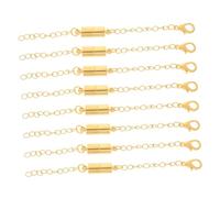 PHENOFICE Accesorio para Hacer Joyas 8 Piezas Cadena Extensora de Collar de Acero Inoxidable para Collar Y Extensión