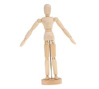 PHENOFICE Adorno De Muñeca De Madera Decoración Artesanal De Madera Modelo De Boceto De Figura Adorno De Marioneta Articulada