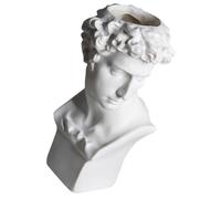PHENOFICE Adorno Decorativo Estatua David Resina con Soporte para Brochas de Maquillaje y Florero Multifuncional para Oficina