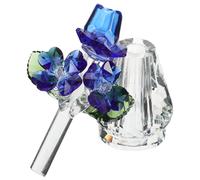PHENOFICE Adornos Cristal con Figura de Rosa de Cristal Elegante y Decorativa para Centro de Mesa en Hogar, Símbolo de Amor Eterno con Acabado Seguro y Liso
