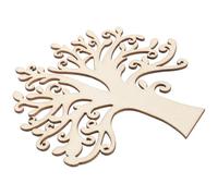 PHENOFICE Adornos de Mdf Beige de Árbol de Madera sin Terminar 10 Piezas de 3mm para Manualidades DIY para Decoración y Scrapbooking