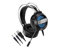 PHENOFICE Auriculares para Cómodos con Reducción De Ruido y Micrófono para Montar La Cabeza Mientras Juegas Pc