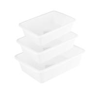 PHENOFICE Bandeja a Reactivos de Resistente Químicos de Plástico Ácidos y Álcalis Superficie Lisa, Diseño Paquete de 3 Unidades para Aparatos Experimentales