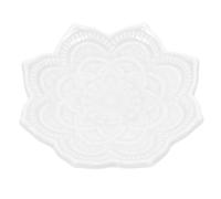 PHENOFICE Bandeja de Cerámica para Joyas Diseño de Flor de Mandala, Organizador Elegante y Funcional para Guardar Collares y Anillos en Navidad o San Valentín