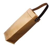 PHENOFICE Bolsa Resistente para Guardar Botellas de Vino Bolsa de Papel Kraft Portátil para Envolver de Vino Tinto Fiestas de Navidad Bolsas para Envolver Botellas