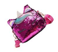 PHENOFICE Bolso Bandolera de Unicornio Lentejuelas, Pu para Niñas | Diseño Elegante y Color Brillante, Fácil de Limpiar, Uso Diario y Viajes, para Cosmética y Aseo