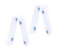 PHENOFICE Caja de Almacenamiento para Pinceles de Pintura, Estuche Pequeño de Plástico Diseño de Cierre para Arte DIY, Organizador Ligero para Estudiantes, Pack de 4 Piezas