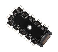 PHENOFICE Concentrador de Ventilador RGB Profesional Controlador Multiuso Puertos Compatible Cables RGB para PC Sistema Controlador de Ventilador para PC