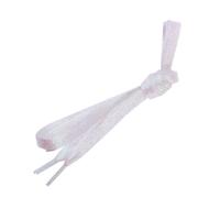 PHENOFICE Cordones Fuerte Durabilidad para Zapatillas Deportivas 1,1m de Colores Blancos Brillantina Planos Ideales para Proyectos DIY