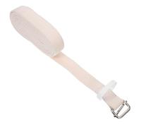 PHENOFICE Correa de Yoga Portátil de Algodón Amarillo para Ejercicios Diarios y Pilates, Banda Elástica para Tonificar Músculos y Añadir Desafío Entrenamientos