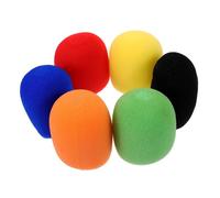 PHENOFICE Cubiertas De Esponja Para Micrófono 6 Pcs Paravientos Funda De Micrófono Protector Adecuado Para Ktv Presentaciones Mano
