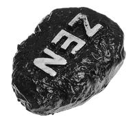 PHENOFICE Decoración Zen Piedra de Resina Negra para Jardín y Macetas, Accesorio de Micropaisaje Estilo Simple y Realista para Decoración de Hogar