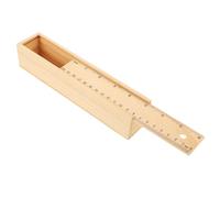 PHENOFICE Estuche de Madera para Lápices Gran Capacidad y Almacenamiento Resistente para Escolares, Diseño Sencillo y Portátil Adecuado Escuela