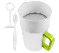 PHENOFICE Filtro de Malla Material Pp Resistente Capacidad de 1.5l y Cepillo de Limpieza Incluido para Jugos y Leche de para Uso en