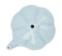 PHENOFICE Gotero de Tinta Azul de Cerámica y Recipiente para Caligrafía, Diseño Redondo para Contener Agua y Facilitar la Molienda de Tinta en Trabajos de Pintura