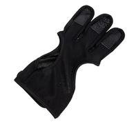 PHENOFICE Guante de Tiro Ajustable Dedos L, Protector de Dedos Resistente al Desgaste, Cuero y Fibra de Poliuretano, Equipo Profesional para Arquería al Aire Libre