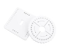 PHENOFICE Herramientas para Hacer Pulseras Disco de Trenzado Kumihimo Juego de 2 de Eva Blanco para Manualidades y Desarrollo de Habilidades Motoras Finas