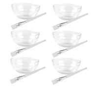 PHENOFICE Juego de 12 Piezas de Herramientas para Mascarillas Faciales Cuencos de Ps Reutilizables y Cepillos Lavables para Aplicar Mascarilla de Barro en Casa
