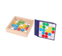PHENOFICE Juego De Bolas Dedos Juguete Educativo para Niños Madera Resistente Diseño Atractivo Habilidades Manuales Desarrollo Cognitivo Juego Casa Aire Libre 1 Set