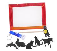 PHENOFICE Kit de Marionetas de Sombras Tradicionales Chinas DIY para Teatro Educativo de Sombras Interactivo de Creación y Narración de Historias Incluye Accesorios para Escenario