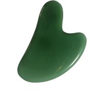 PHENOFICE Masajeador Guasha en Forma de Corazón de Piedra Jade Natural, Tabla Raspadora Facial y Corporal para Masaje Relajante, Herramienta Belleza y Cuidado de Piel para Rostro y Cuerpo