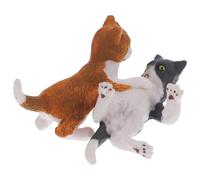 PHENOFICE Mini Figura de Gato Jugando 1 Pieza Adorno Decorativo de Animal en Miniatura Estatua de Gato Pequeña para Jardín y Balcón Miniatura para Paisajismo Decoración Creativa