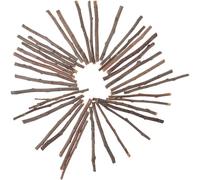 PHENOFICE Palitos de Madera Naturales para Manualidades Diy, 40 Unidades de Ramas de Troncos Decorativos de Madera sin Tratar, Palos Largos para Decoración Artesanal y Bricolaje