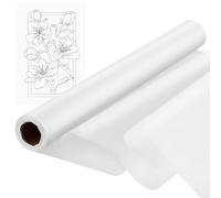 PHENOFICE Papel de Calco Blanco Ultra Suave para Artistas y Diseñadores, Fácil de Trabajar, Adecuado para Dibujo, Caligrafía y Diseño de Moda
