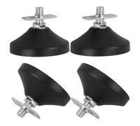 PHENOFICE Patas Ajustables Giratorias de Goma y Acero para Mesa de Futbolín, Protección Antideslizante Fácil de Instalar, Ideales para Setup Gaming y Suelos Duros, Pack de 4 Piezas