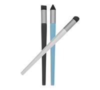 PHENOFICE Pinceles de Esponja para Dibujo y Bocetos, 3 Piezas Cabeza Biselada y Redonda, Herramienta Suave para Difuminar y Transiciones sin Costuras en Pasteles al Óleo