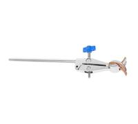 PHENOFICE Pinza de Laboratorio de Hierro de 4 Puntas Revestimiento de Corcho Ajustable para Matraces de Diferentes Tamaños Sujeción Segura para Uso Laboratorios y Fábricas Químicas