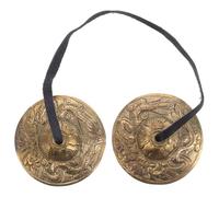 PHENOFICE Platillos y Durabilidad para Cobre Dorado de Mano Sonido Auténtico para Instrumentos Musicales Étnicos y Ideales para Prácticas Espirituales y Rituales Prácticas Espirituales