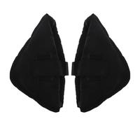 PHENOFICE Protector de Talón Elástico Negro 1 Par Cojín Talón para Hospital y Hogar, Accesorio Cómodo para Pies, Almohadilla Antiescaras y Protección para Tobillos