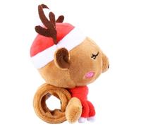 PHENOFICE Pulsera De Muñeca Navideña Para Con Diseño De Reno De Peluche Pulsera De Aplauso Divertida Y Decorativa Para Navidad Accesorio De Muñeca Y Colorido